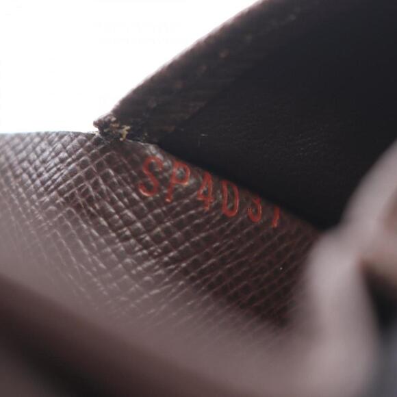 LOUIS VUITTON Brown Damier Leather Wallet - Picture 5 of 10